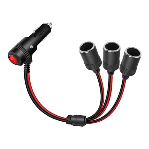 RIIEYOCA 3-Way 12V Socket Splitter