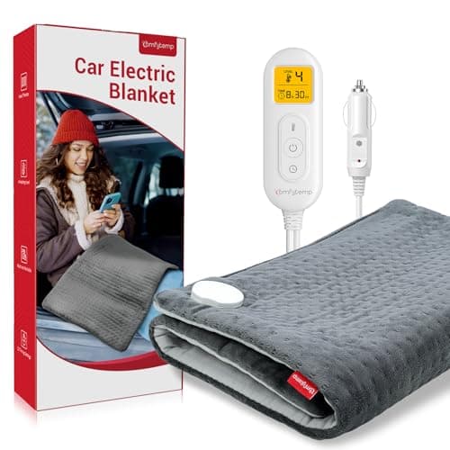 Comfytemp 12V/24V Car Electric Blanket, 17 x 33 in