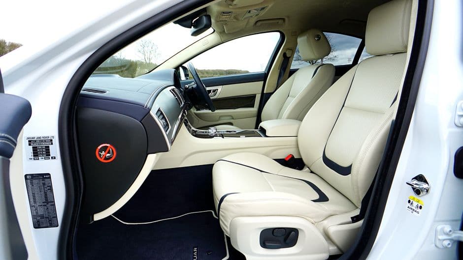 A car driver's seat viewed from the side