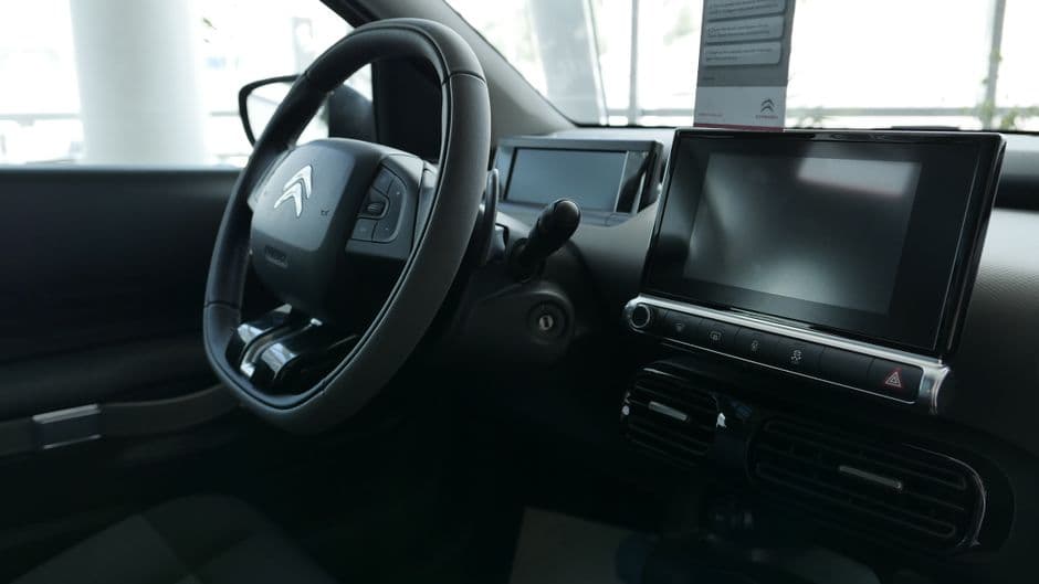 USB ports in a car center console