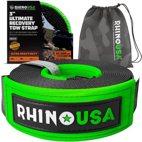 Rhino USA Recovery Tow Strap (3 in x 20 ft)