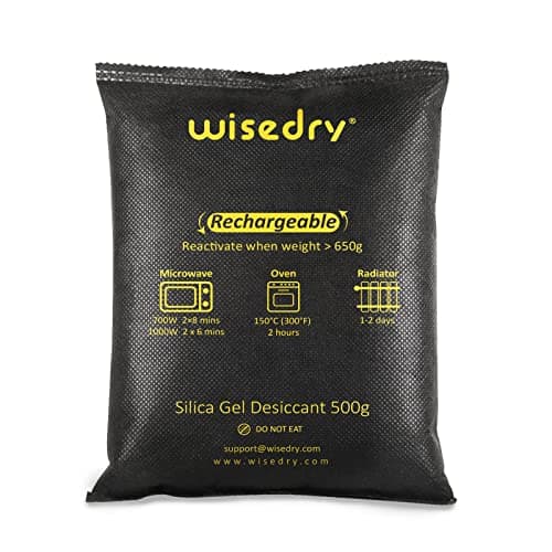 wisedry Rechargeable Silica Gel Car Dehumidifier, 2 x 500 g