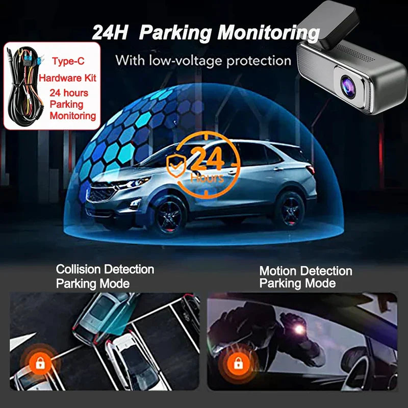 2K Dash Cam for Cars Camera for Vehicle WiFi Car DVR Video Recorder B lack Box 24H Parking Monitor Night Vision Car Assecories