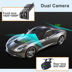 Bluavido 4G LTE Dual Dash Cam FHD 1080P WiFi GPS Tracker Live Remote Monitor Loop Video Recording 24H Parking Guard Night Vision