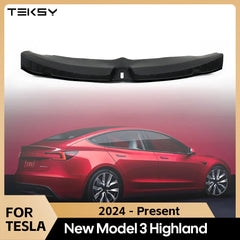 For Tesla New Model 3 Highland 2024 Trunk Threshold Strip TPE or Metal Back Sill Anti Scratch Protection Lid